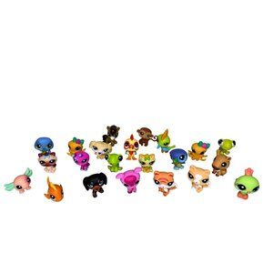 Lot Of 22 Littlest Pet Shop LPS Mini Figures